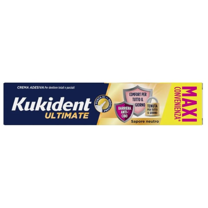 Kukident Ultimate Neutro Crema Adesiva Dentiere 57 grammi