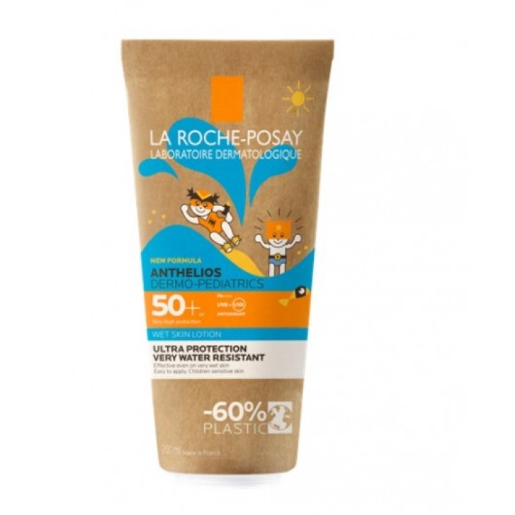 La Roche Posay Anthelios Solare Gel Wet Skin Pelle Bagnata Bambino SPF 50+ 200 ml