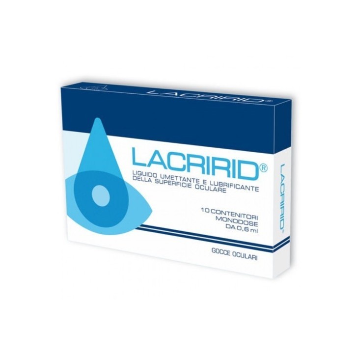 Lacririd Gocce Oculari 10 Flaconcini Monodose da 0,6 ml
