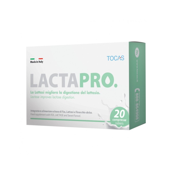 Lactapro 20 Compresse - Integratore Alimentare Digestione Lattosio