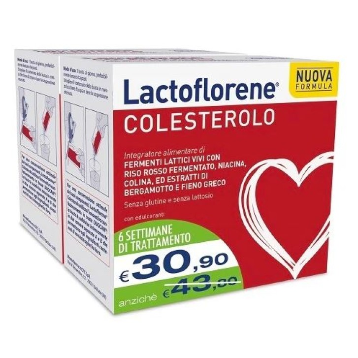 Lactoflorene Colesterolo Nuova Formula 40 bustine - Integratore Alimentare