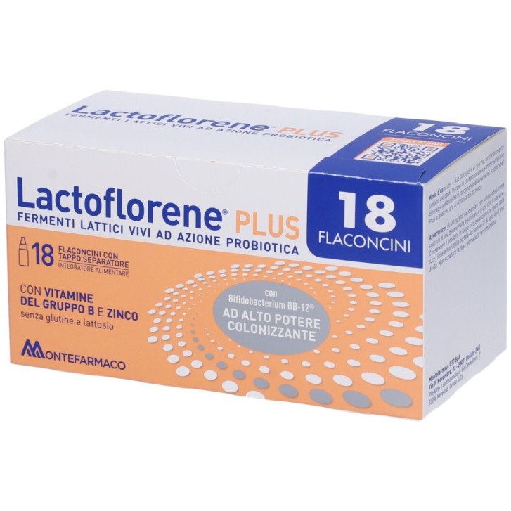 Lactoflorene Plus 18 Flaconcini - Integratore per Equilibrio della Flora Intestinale