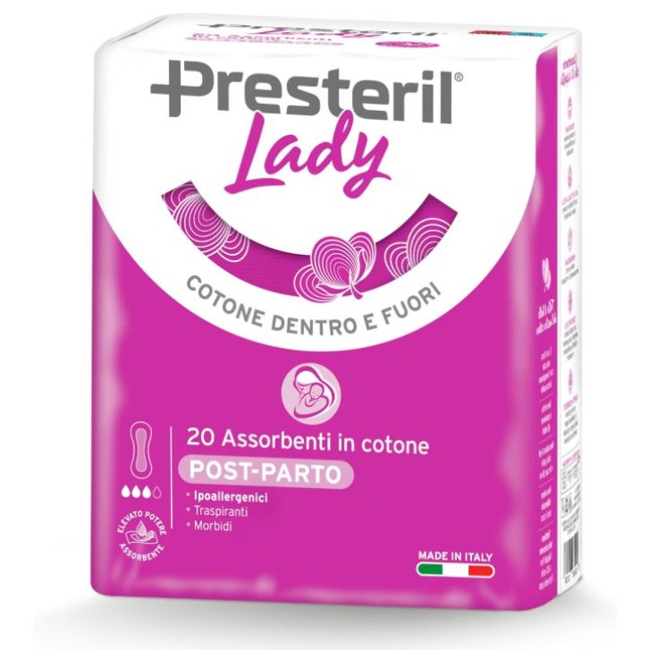 Lady Presteril Assorbente Post Parto 20 Pezzi