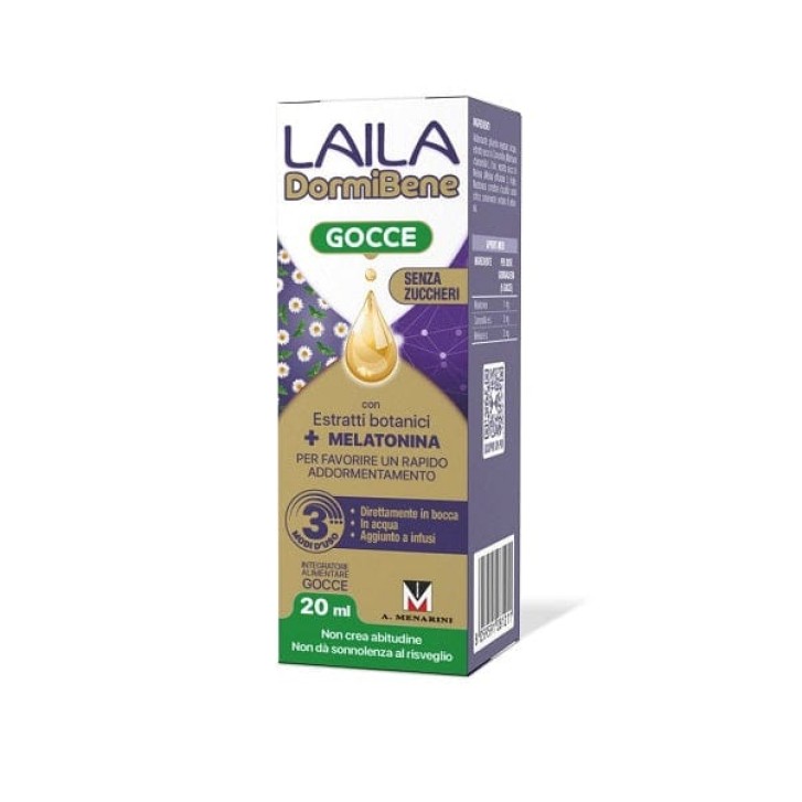 Laila Dormibene Gocce 20 ml - Integratore Sonno e Rilassamento