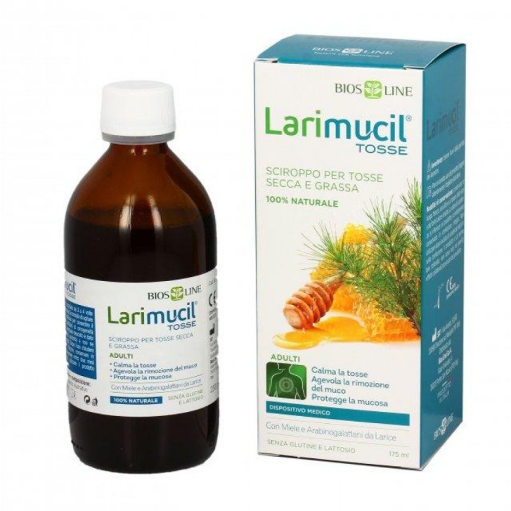 Larimucil Tosse Gola Sciroppo 120 ml - Integratore Alimentare