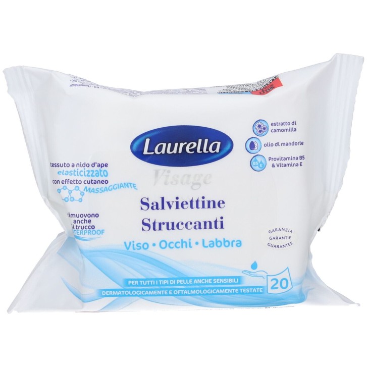 Laurella Visage Salviettine Struccanti 20 Pezzi