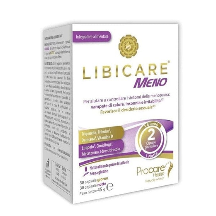Libicare Meno 60 capsule - Integratore Disturbi Menopausa