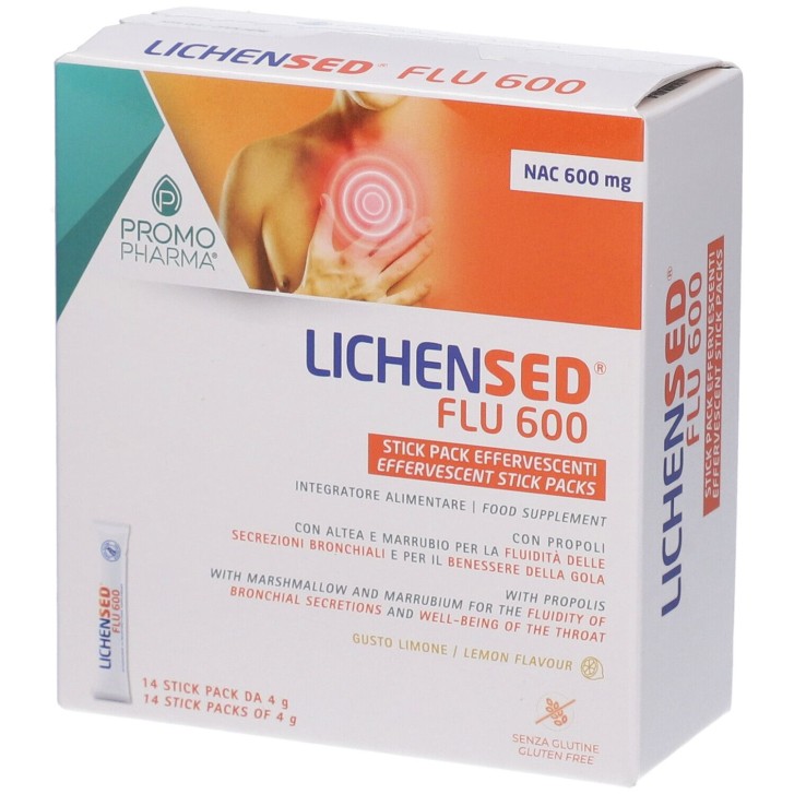 Lichensed Nac Flu 600 Promopharma 14 stick - Integratore Alimentare