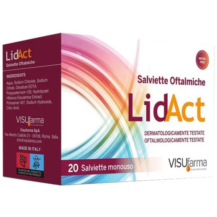 Lidact Salviette Oftalmiche Monouso 20 pezzi