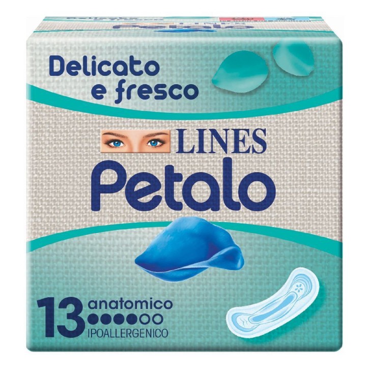 Lines Petalo Blu Anatomico 13 Assorbenti