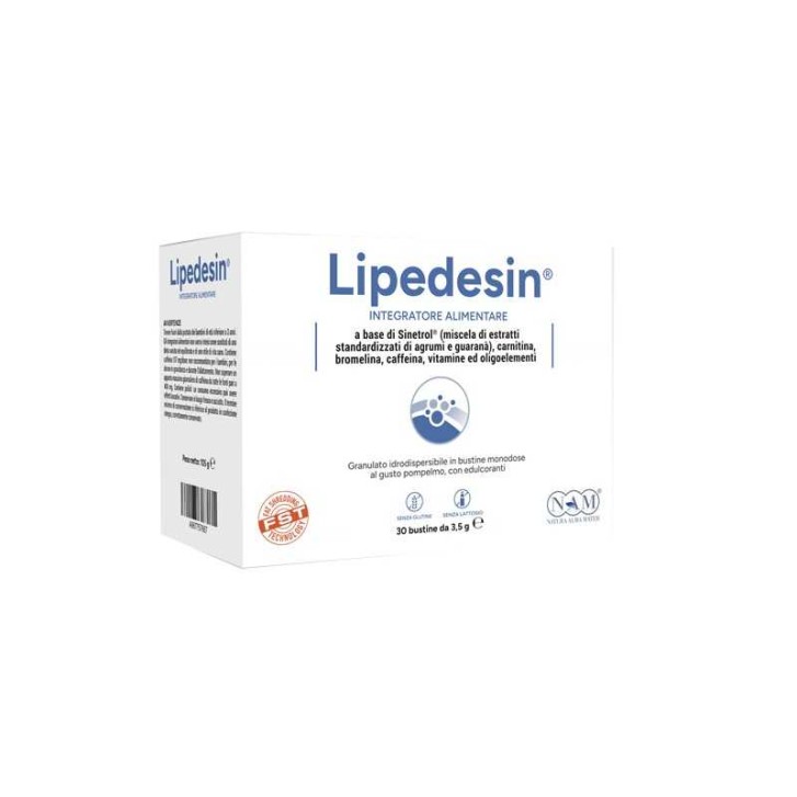 Lipedesin 30 Bustine - Integratore per Metabolismo dei Lipidi e Controllo del Peso