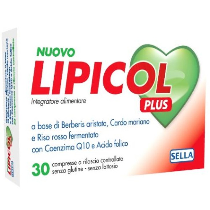 Lipicol Retard Plus 30 Compresse - Integratore Controllo Colesterolo
