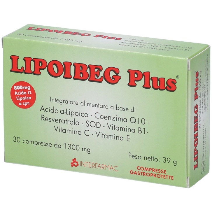 Lipoibeg Plus 30 Compresse - Integratore Alimentare