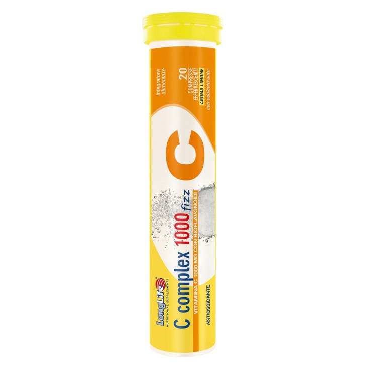 Longlife C Complex 1000 Fizz 20 Compresse Effervescenti - Integratore Vitaminico