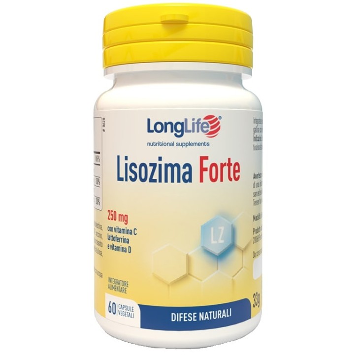 Longlife Lisozima Forte 60 capsule - Integratore Difese Naturali