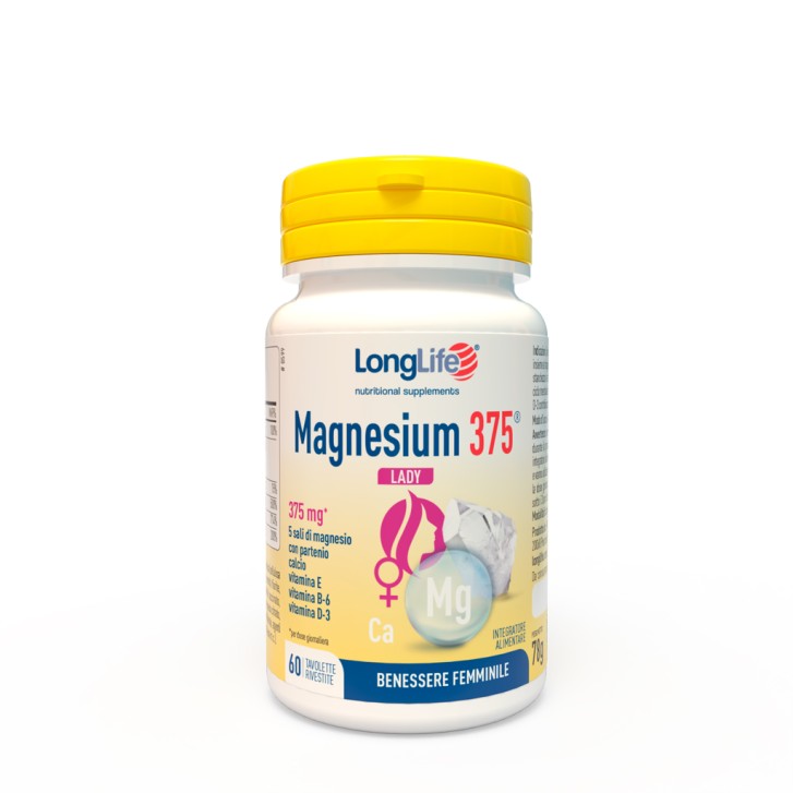 Longlife Magnesium 375 Lady 60 tavolette - Integratore Benessere Femminile