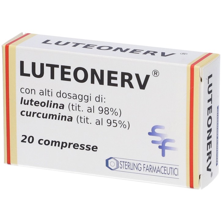 Luteonerv 20 Compresse da 800 mg - Integratore per Apporto di Curcumina e Luteolina