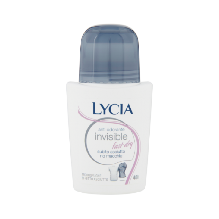 Lycia Invisible Fast Dry Roll-On Deodorante Anti Macchia 50 ml