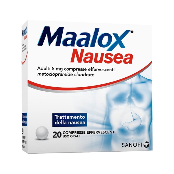 Maalox Nausea Metoclopramide 5 mg 20 Compresse Effervescenti