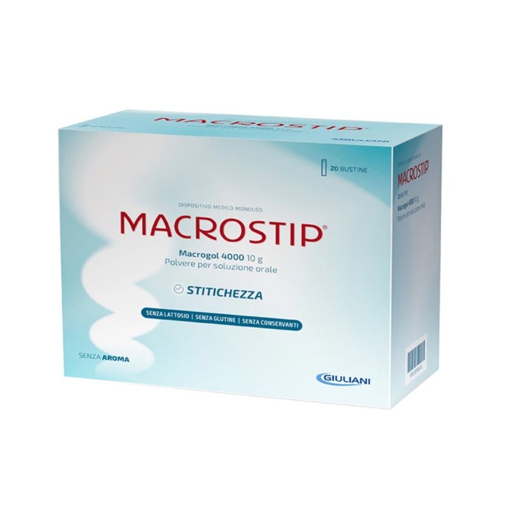 Macrostip Macrogol 4000 20 Buste - Dispositivo Medico Stitichezza
