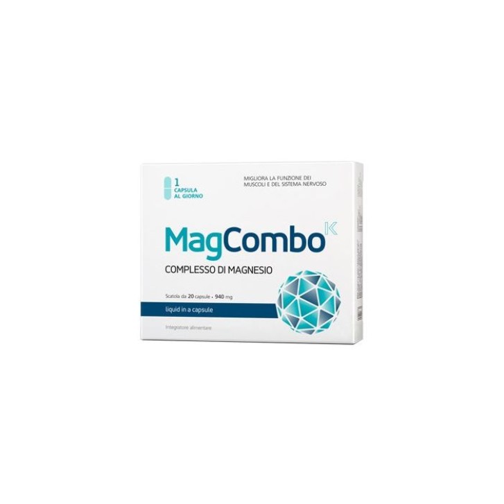 MagCombo 20 capsule - Integratore Magnesio e Vitamine C e B