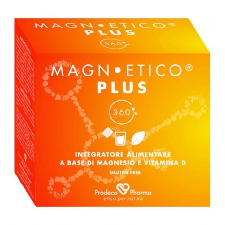 Magn Etico Plus 32 Bustine - Integratore Magnesio e Vitamina D