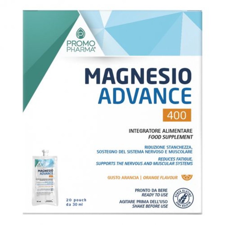 Magnesio Advance 400 Promopharma 20 pouch - Integratore Alimentare