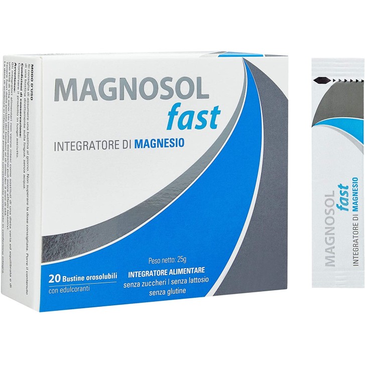 Magnosol Fast 20 Bustine Orosolubili - Integratore di Magnesio