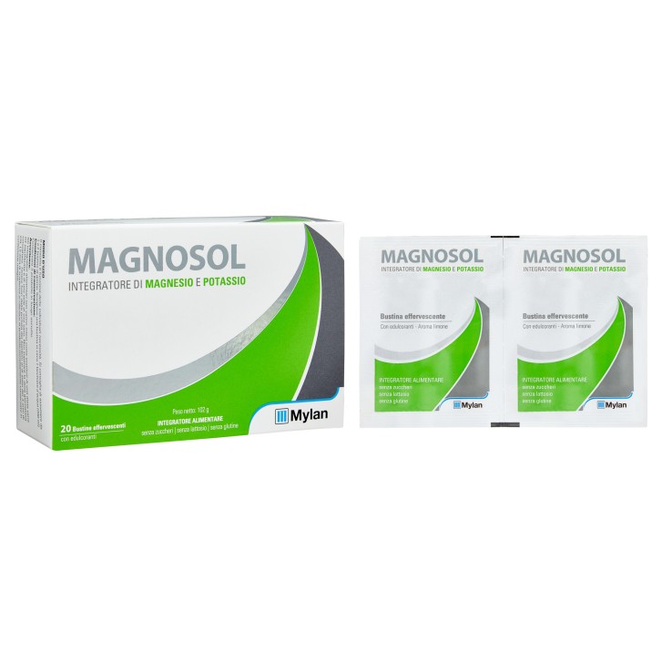 Magnosol 20 Bustine Effervescenti - Integratore di Magnesio e Potassio