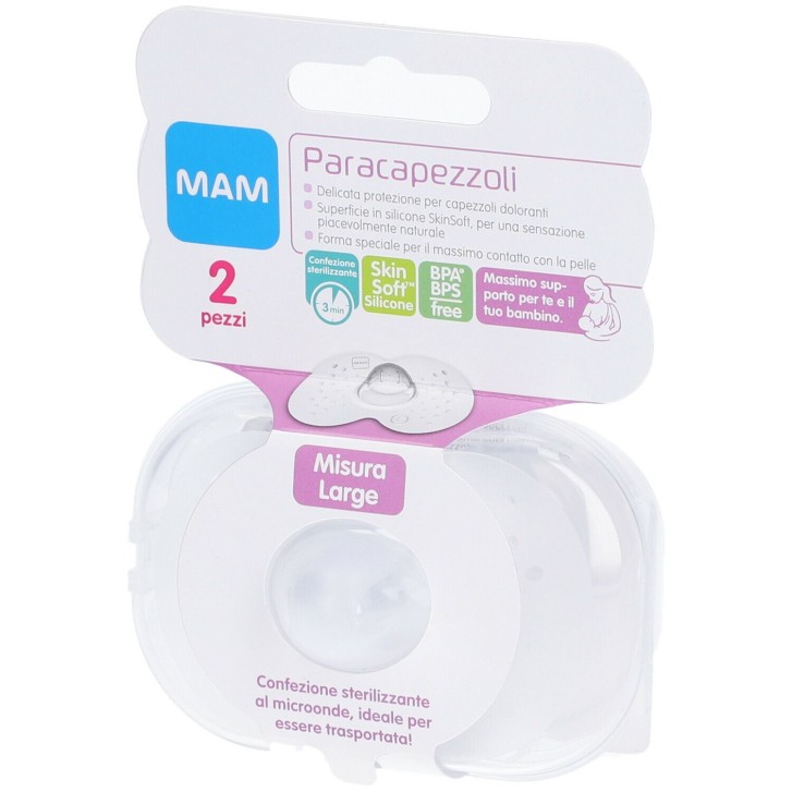 Mam Paracapezzoli Silicone Large 2 pezzi