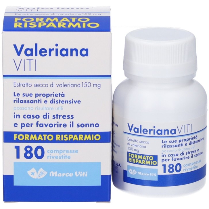 Marco Viti Valeriana 180 Compresse - Integratore Sonno e Rilassamento