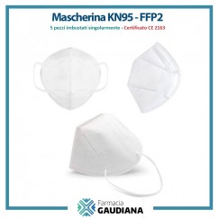 Mascherina Protettiva Antivirus King Ram FFP2 Certificata CE 2163 confezione da 5 pezzi