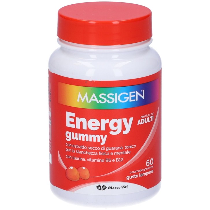Massigen Energy Gummy 60 Caramelle - Integratore Energia Fisica e Mentale