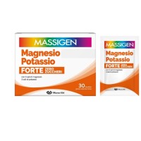 Massigen Magnesio e Potassio Forte Zero Zuccheri 30 bustine - Integratore Alimentare