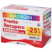 Massigen Pronto Recupero Energia Plus 26 bustine - Integratore Alimentare