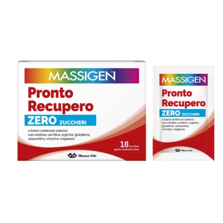 Massigen Pronto Recupero Zero Zuccheri 18 bustine - Integratore Alimentare