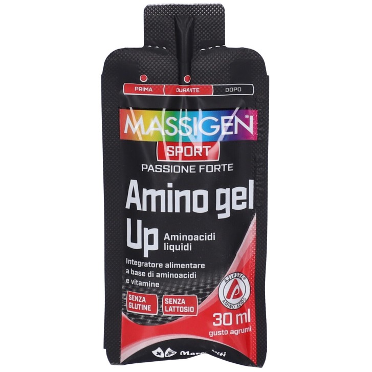 Massigen Sport Amino Gel Up 30 ml - Integratore per Energia e Recupero nello Sport