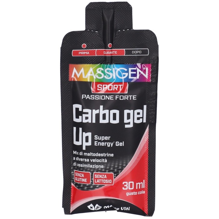 Massigen Sport Carbo Gel Up 30 ml - Integratore per Energia nello Sport