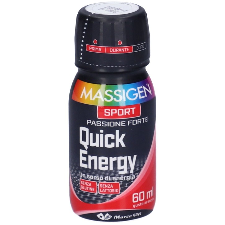 Massigen Sport Quick Energy 60 ml - Integratore per Energia e Prestazione Sportiva