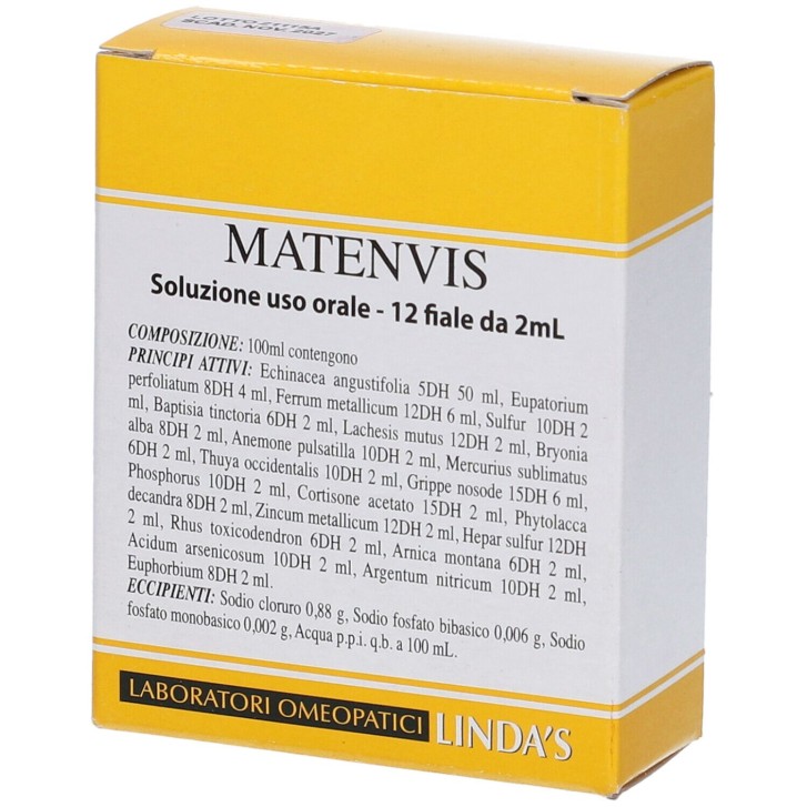 Matenvis 12 fiale Linda's da 2 ml - Rimedio Omeopatico