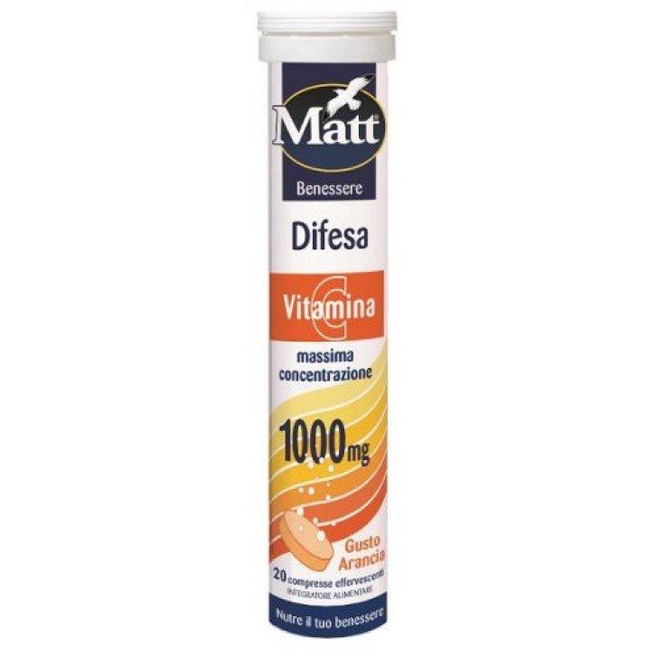 Matt Benessere Difesa 20 Compresse Effervescenti - Integratore Difese Immunitarie