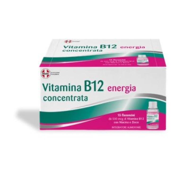 Matt Vitamina B12 Concentrata 15 flaconcini - Integratore Energia