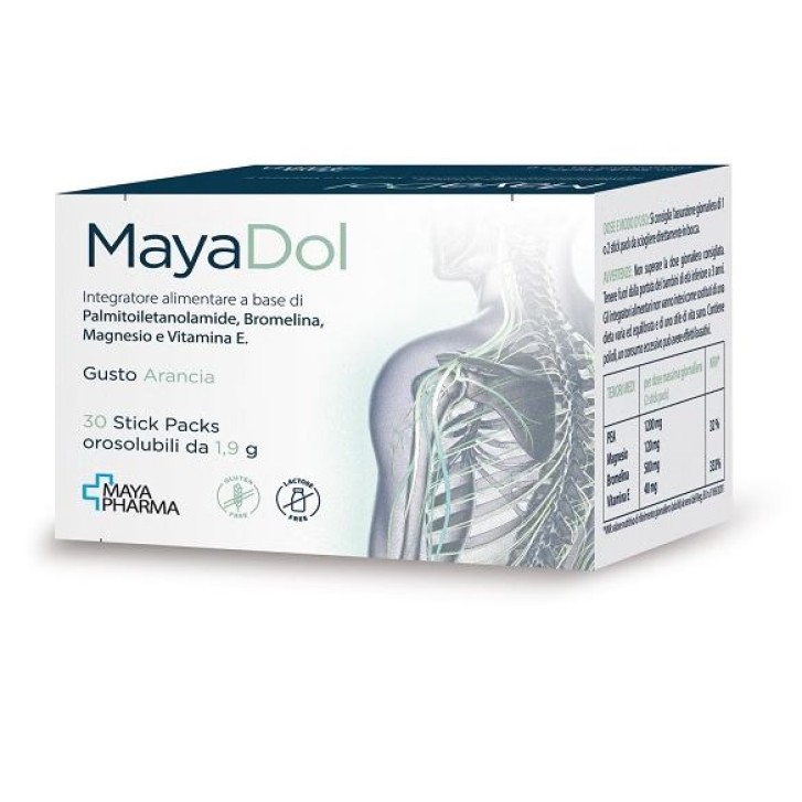 Mayadol 30 Stick Orosolubili - Integratore PEA e Magnesio