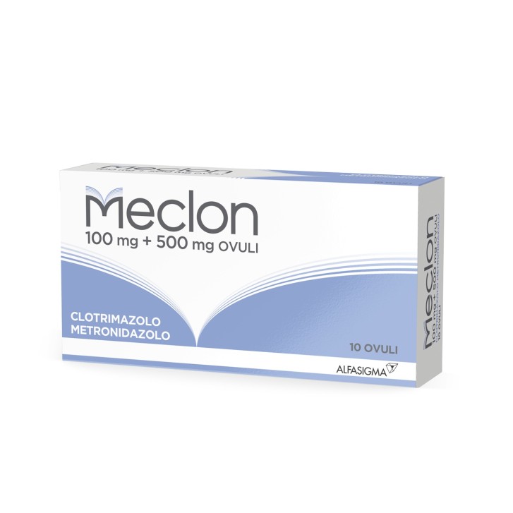 Meclon Ovuli vaginali 100 mg + 500 mg 10 Pezzi