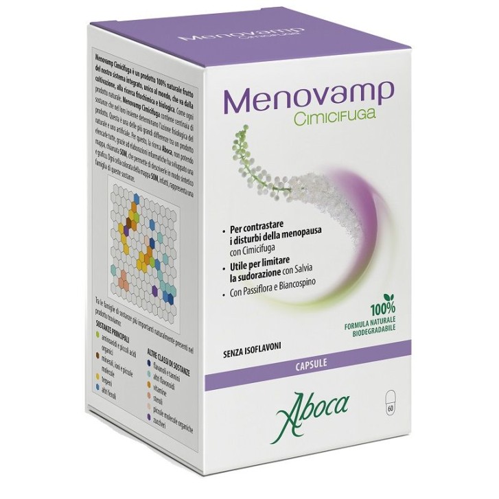 Aboca Menovamp Cimicifuga 60 capsule - Integratore Disturbi Menopausa