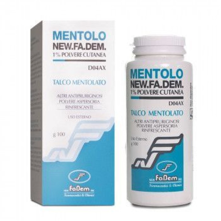 Mentolo Talco Mentolato New Fadem 1% 100 grammi
