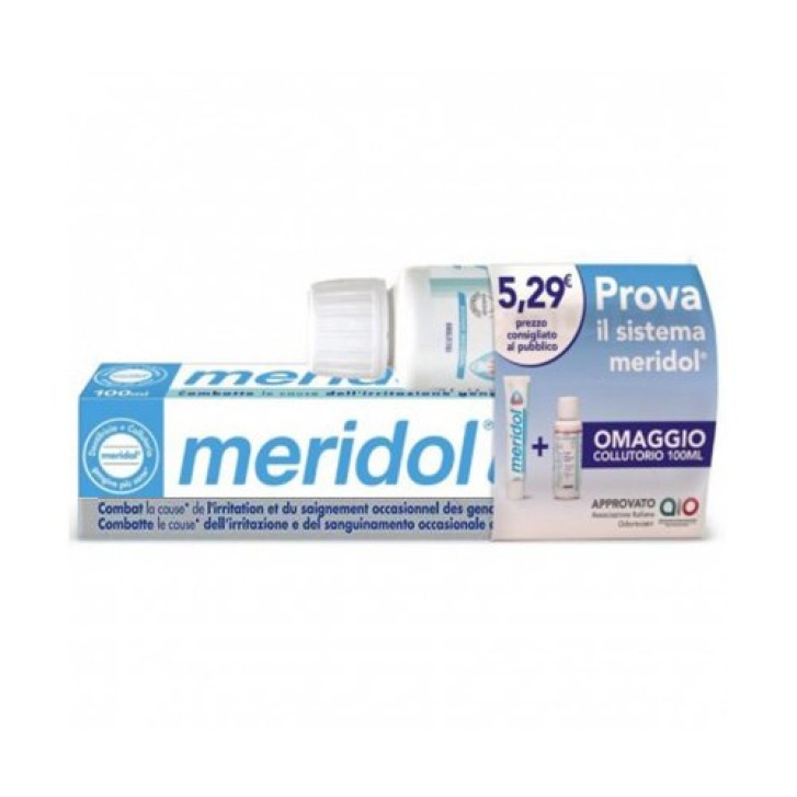 Meridol Special Pack Dentifricio Whitening 75 ml e Collutorio Whitening 100 ml