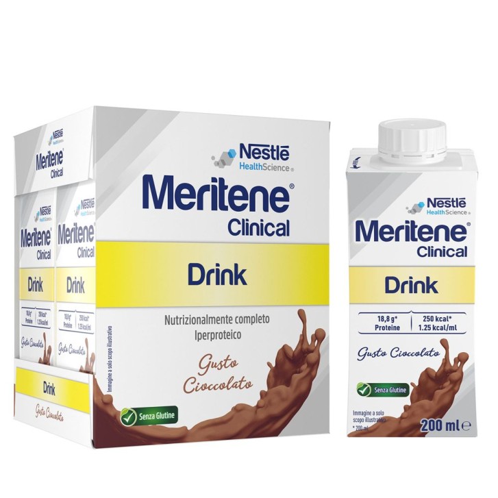 Meritene Clinical Drink Cioccolato 4x200 ml