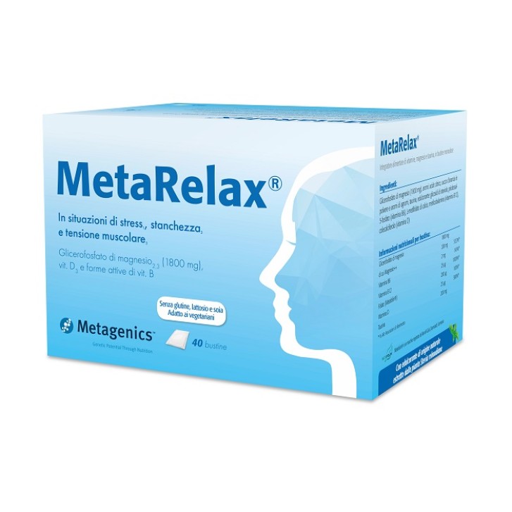 MetaRelax 40 Bustine - Integratore per stress, stanchezza e muscoli