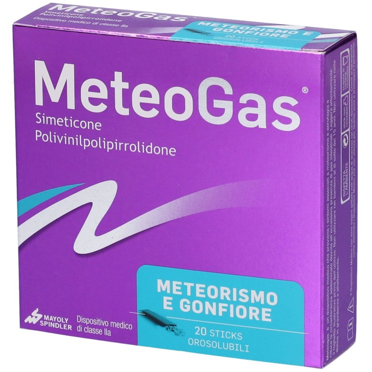 Meteogas 20 Stick - Dispositivo Medico contro Gonfiore e Gas Intestinali